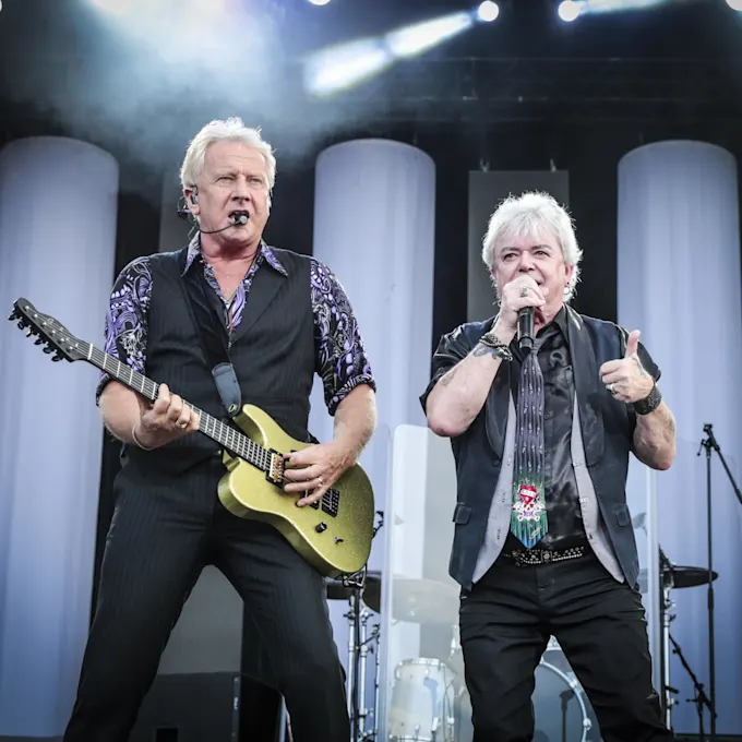 Air Supply performing live on stage
